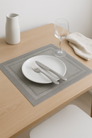 Set de table vinyle tissé antidérapant résistant chaleur