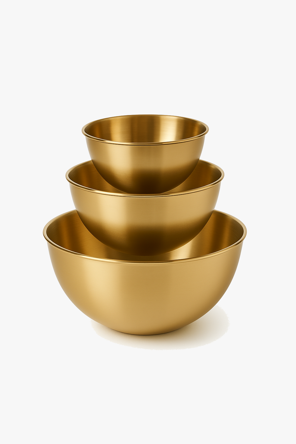 Set trois bols acier inoxydable cuisine mélange salades
