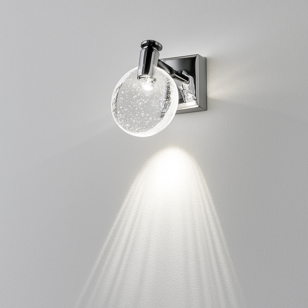 Simple chambre salon cristal applique murale LED lampe miroir avant lampe salle de bain maquillage lampe applique murale décor à la maison lumières miroir lampe - vue 3 sur 8