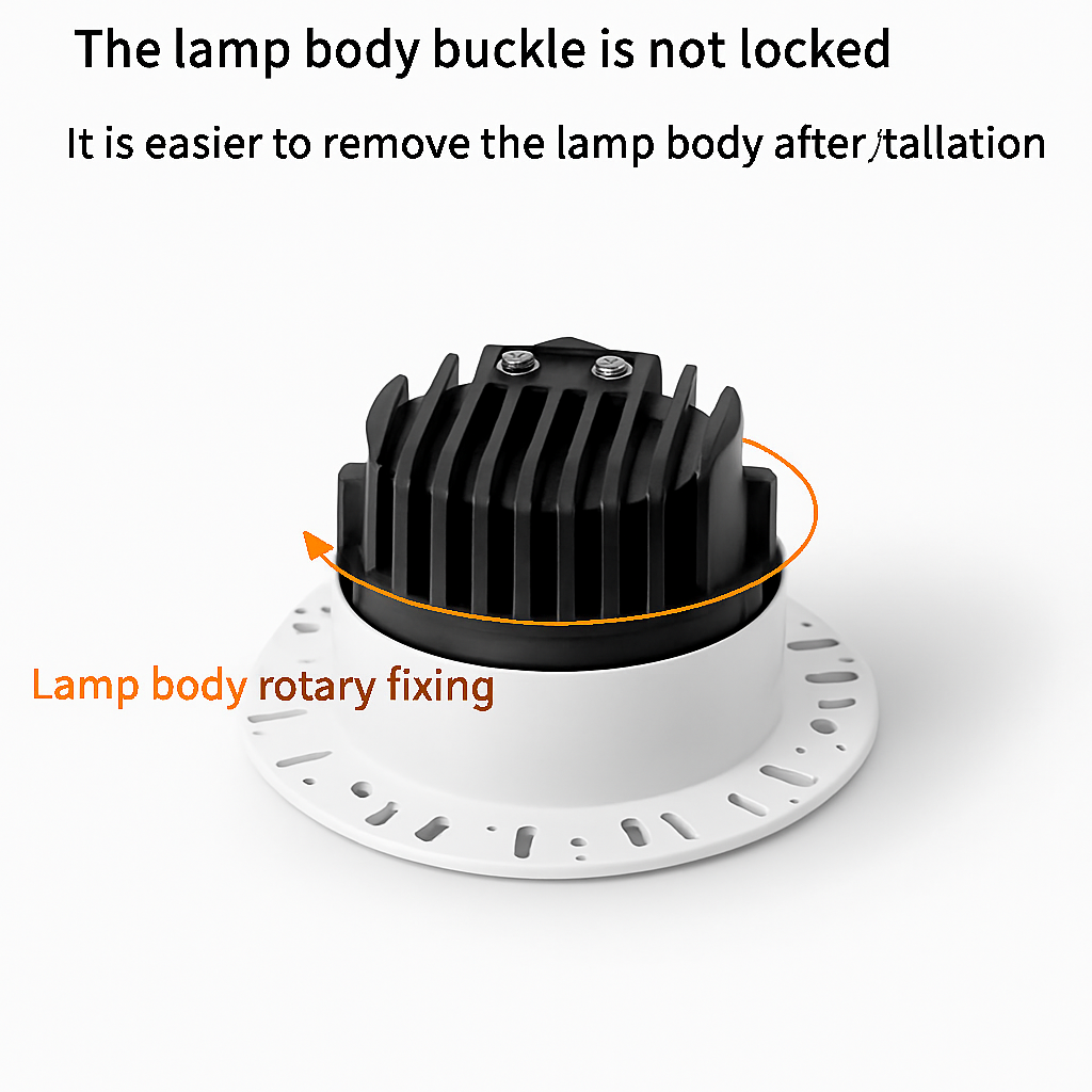smart led spot encastré anti-éblouissement aluminium sans bordure - vue 4 sur 9