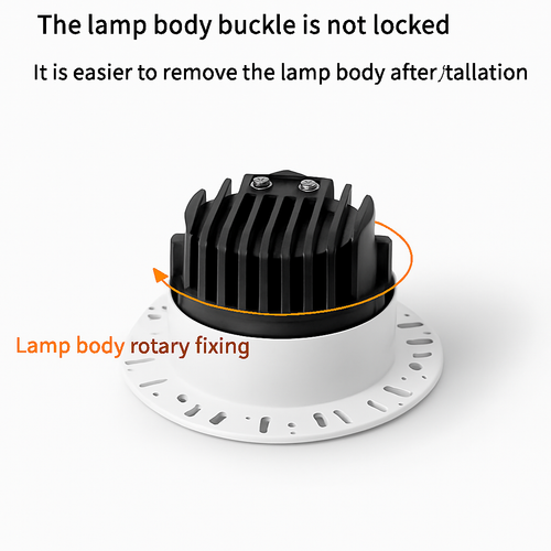 smart led spot encastré anti-éblouissement aluminium sans bordure - vue 4 sur 9