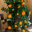 soie artificielle fleurs faux roses décoration élégante pour intérieur