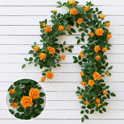 soie artificielle fleurs faux roses décoration élégante pour intérieur - vue 9 sur 11