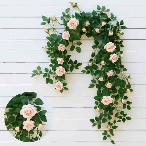 soie artificielle fleurs faux roses décoration élégante pour intérieur - vue 11 sur 11