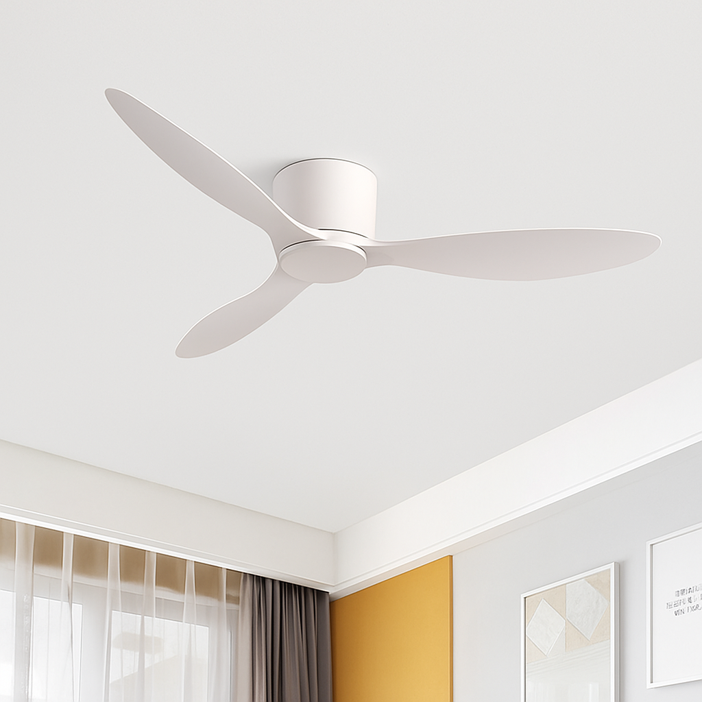 SOVE moderne noir blanc plancher bas moteur à courant continu 30W ventilateurs de plafond avec télécommande ventilateur de plafond Simple sans lumière ventilateur de maison 220V