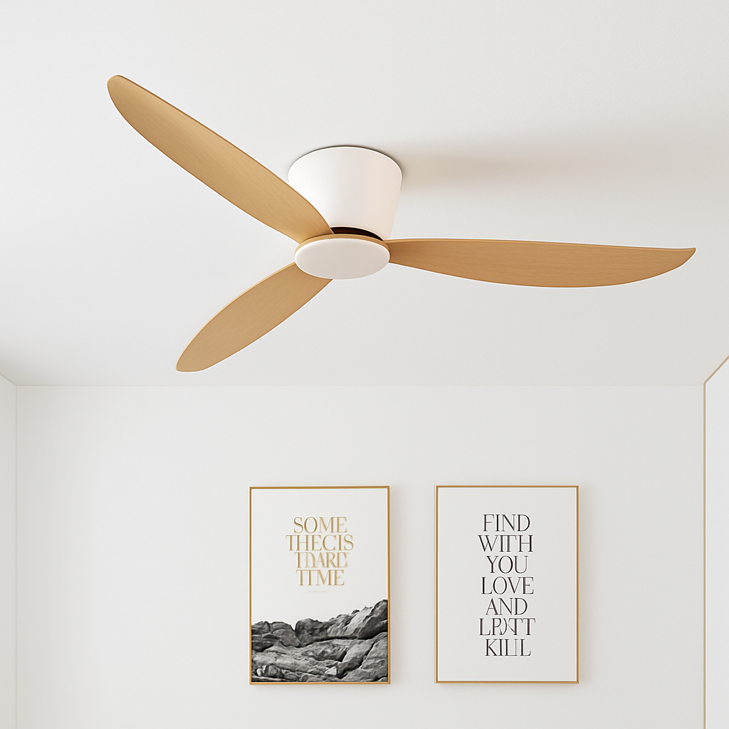 SOVE ventilateur de plafond blanc plancher bas Ultra mince 17 cm DC ventilateur de plafond avec télécommande ventilateurs de plafond simples sans lumière 220 V