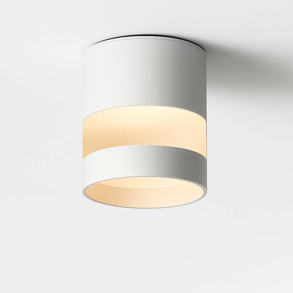 Spot design LED rond avec bande lumineuse Loft