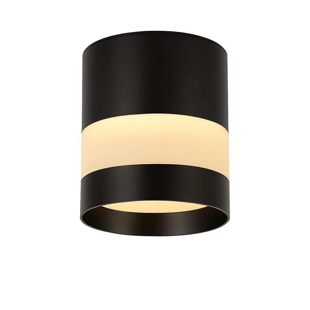 Spot design LED rond avec bande lumineuse Loft - vue 6 sur 6