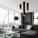 Spot design LED tube aluminium style géométrique