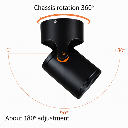 Spot dimmable rotatif led haute qualité monté en surface - vue 4 sur 6