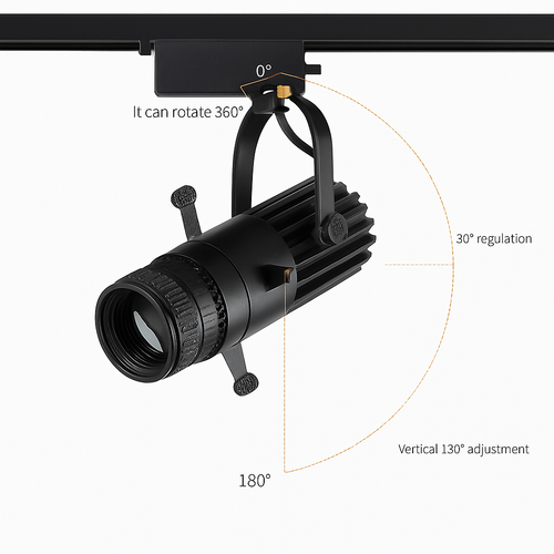 Spot dirigeable Led à ouverture réglable - vue 5 sur 11