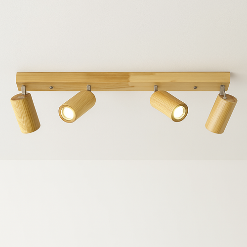 spot en bois simple led pour éclairage de magasin et salle à manger - vue 2 sur 9