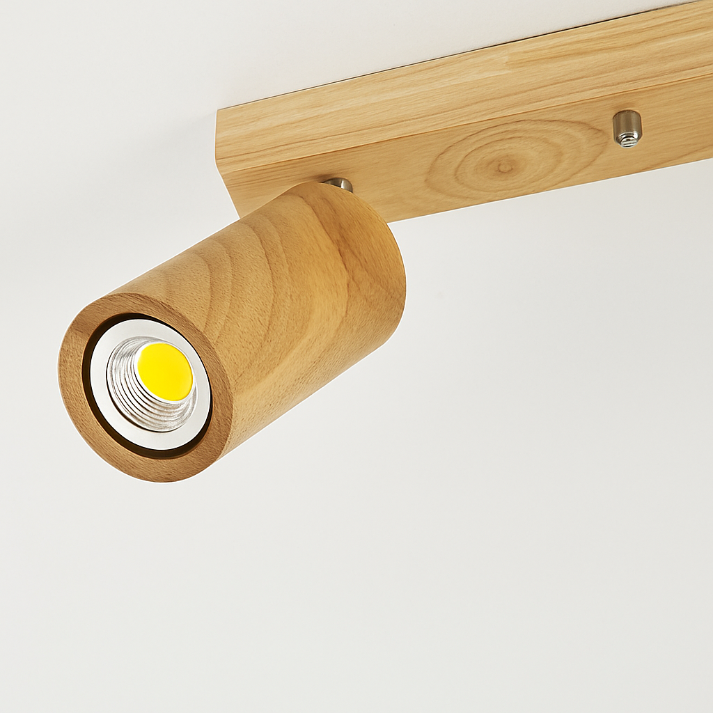spot en bois simple led pour éclairage de magasin et salle à manger - vue 4 sur 9