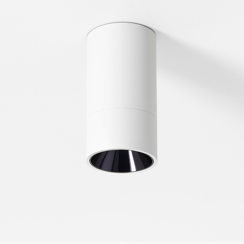 Spot en cylindre moderne à LED noir ou blanc - vue 3 sur 6