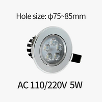 spot encastré carré mini led pour éclairage intérieur