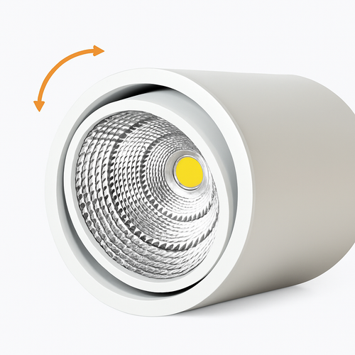 Spot Haute qualité rotatif LED Downlight COB monté en Surface plafonnier puce CREE 24W20W18W15W12W9W Spot réglable AC90-260V - vue 6 sur 6