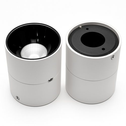 spot led dimmable anti-éblouissement pliant rotatif en surface - vue 3 sur 9