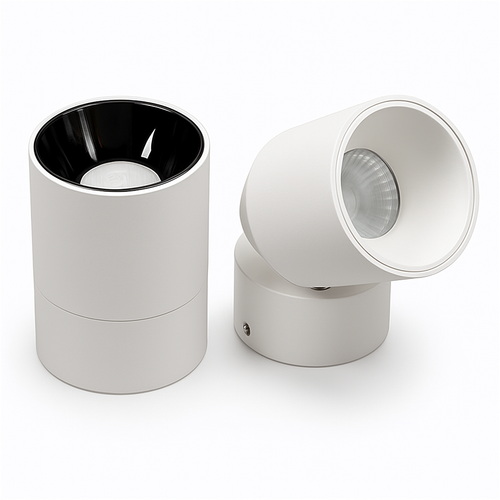 spot led dimmable anti-éblouissement pliant rotatif en surface - vue 4 sur 9