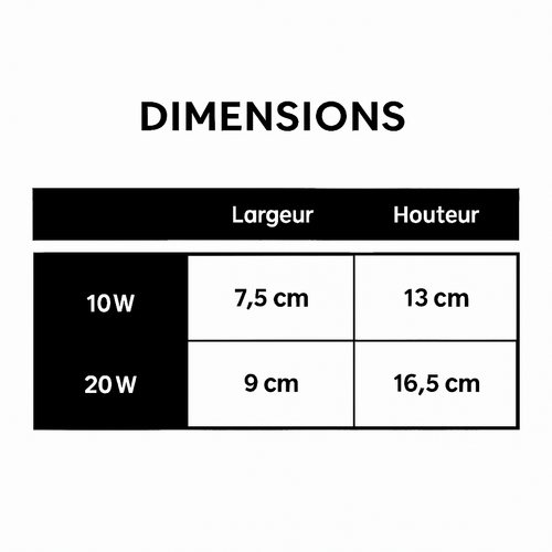 Spot LED directionnel (noir ou blanc) - vue 4 sur 4