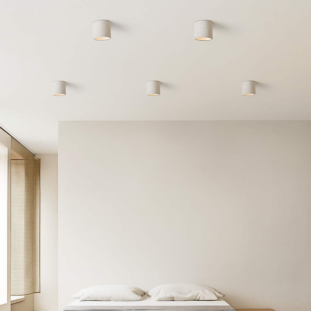 Spot Led Downlight plafonnier monté en Surface wabi-sabi projecteurs ronds couleur terreuse japonais rétro Foco éclairage doux salle - vue 3 sur 8