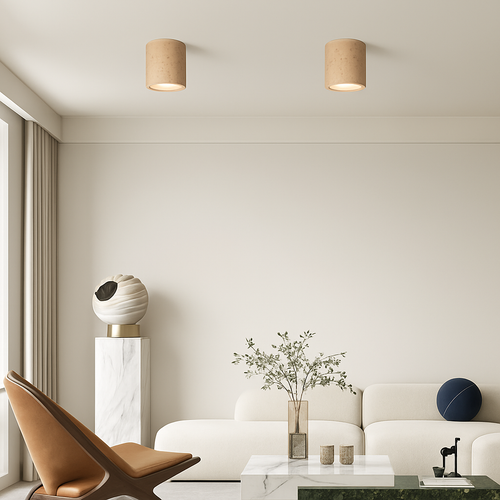 Spot Led Downlight plafonnier monté en Surface wabi-sabi projecteurs ronds couleur terreuse japonais rétro Foco éclairage doux salle - vue 4 sur 8