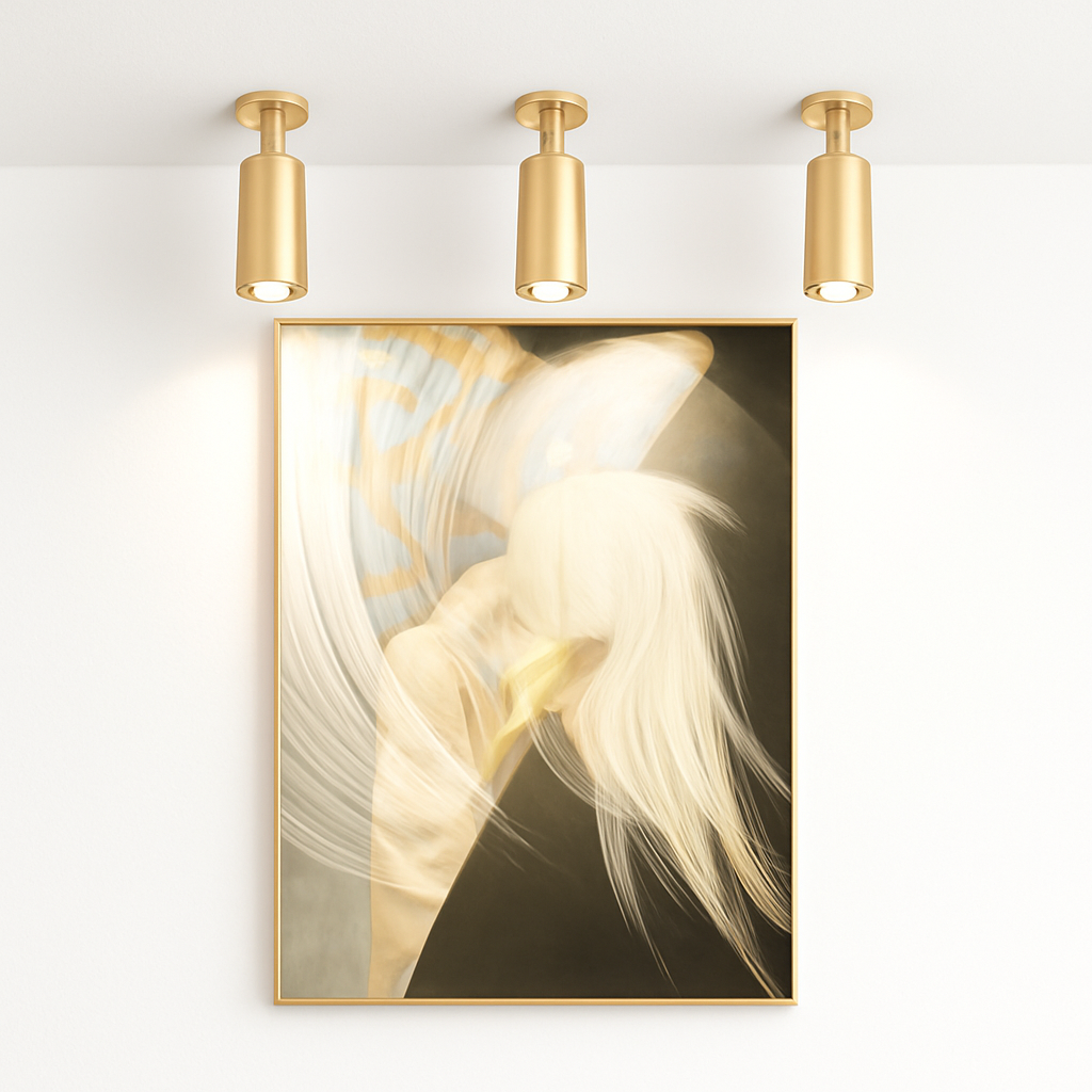 spot led en aluminium doré pour éclairage moderne intérieur - vue 4 sur 6