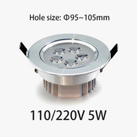 spot led encastré pour éclairage intérieur et commercial