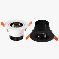 spot led encastrable antireflet avec intensité variable pour éclairage intérieur
