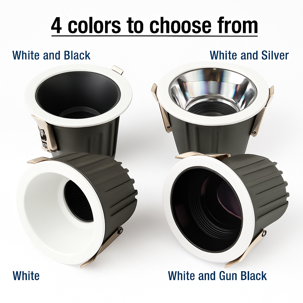 spot led encastrable étanche antireflet pour intérieur et extérieur - vue 6 sur 10