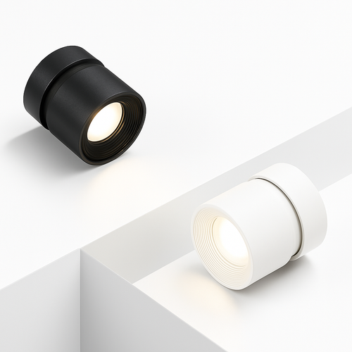spot led moderne 360° réglable en aluminium pour intérieur - vue 2 sur 10