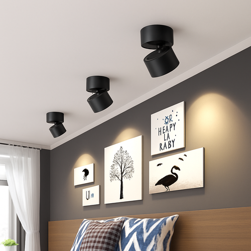 Spot LED orientable cylindrique Rotation - vue 2 sur 6