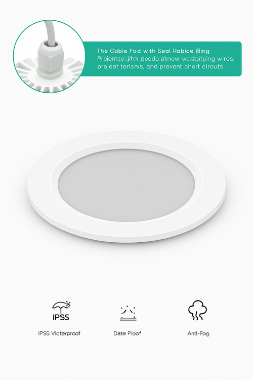 spot led étanche rond ou carré pour intérieur - vue 5 sur 10