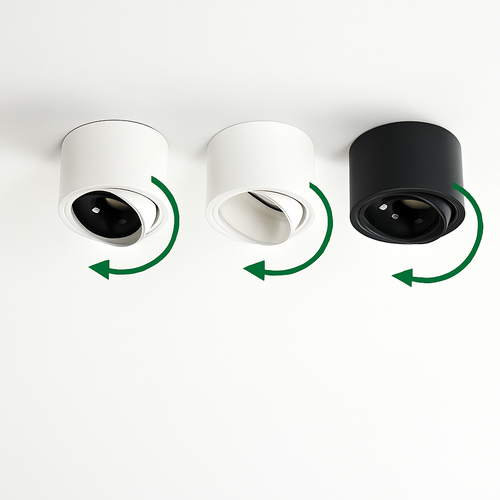 spot led ultra mince en aluminium réglable anti éblouissement moderne - vue 5 sur 15