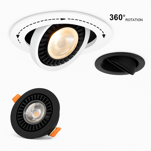 Spot lumineux LED encastrable au plafond - vue 2 sur 8