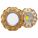 Spot lumineux Led encastrable en résine cristal incrusté de luxe