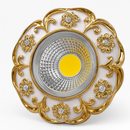 Spot lumineux Led encastrable en résine cristal incrusté de luxe