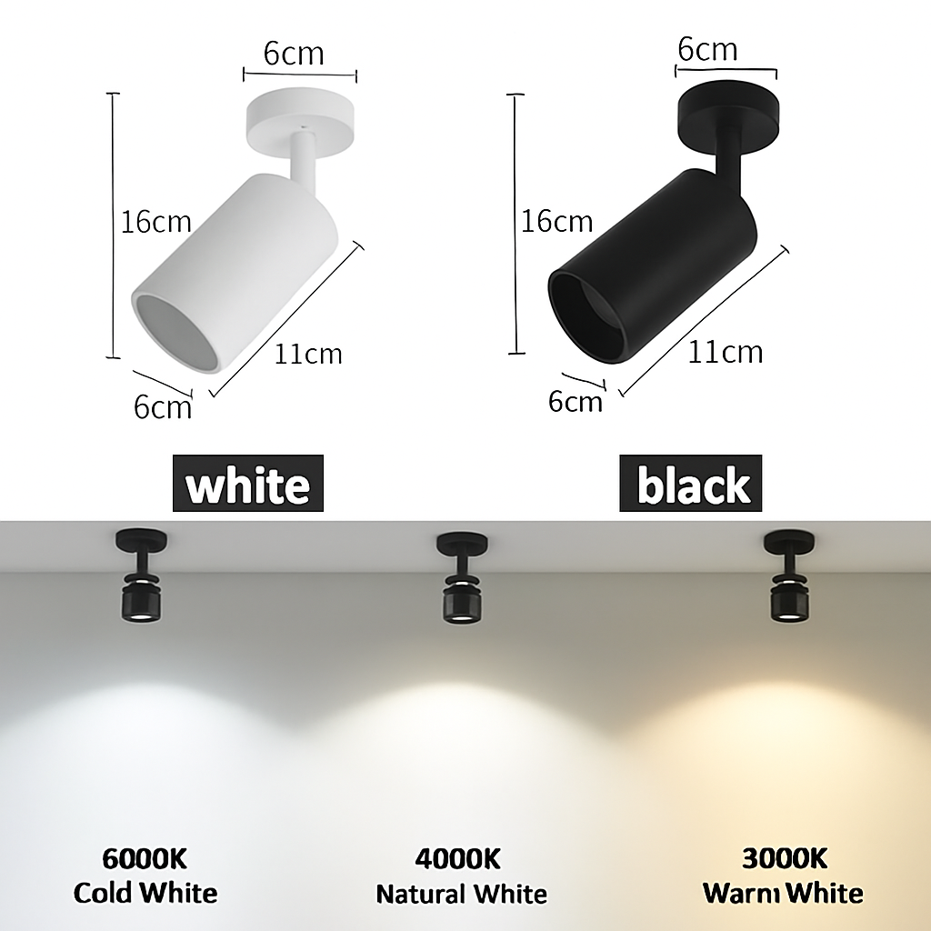 Spot lumineux LED à intensité réglable - vue 6 sur 9
