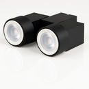 Spot moderne avec double LED en aluminium blanc