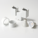 Spot moderne avec double LED en aluminium blanc