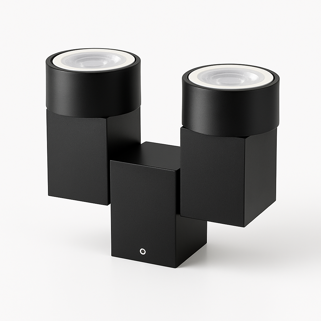 Spot moderne avec double LED en aluminium blanc - vue 9 sur 10