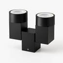 Spot moderne avec double LED en aluminium blanc