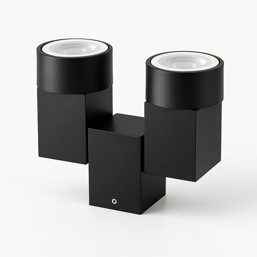 Spot moderne avec double LED en aluminium blanc - vue 9 sur 10