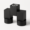 Spot moderne avec double LED en aluminium blanc