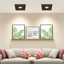 Spot moderne LED avec base carré et lumière rotative 360° Solal