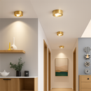 Spot moderne LED cylindrique en métal doré Tarm
