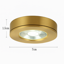 Spot moderne LED cylindrique en métal doré Tarm