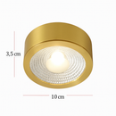 Spot moderne LED cylindrique en métal doré Tarm