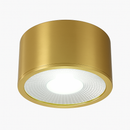 Spot moderne LED cylindrique en métal doré Tarm