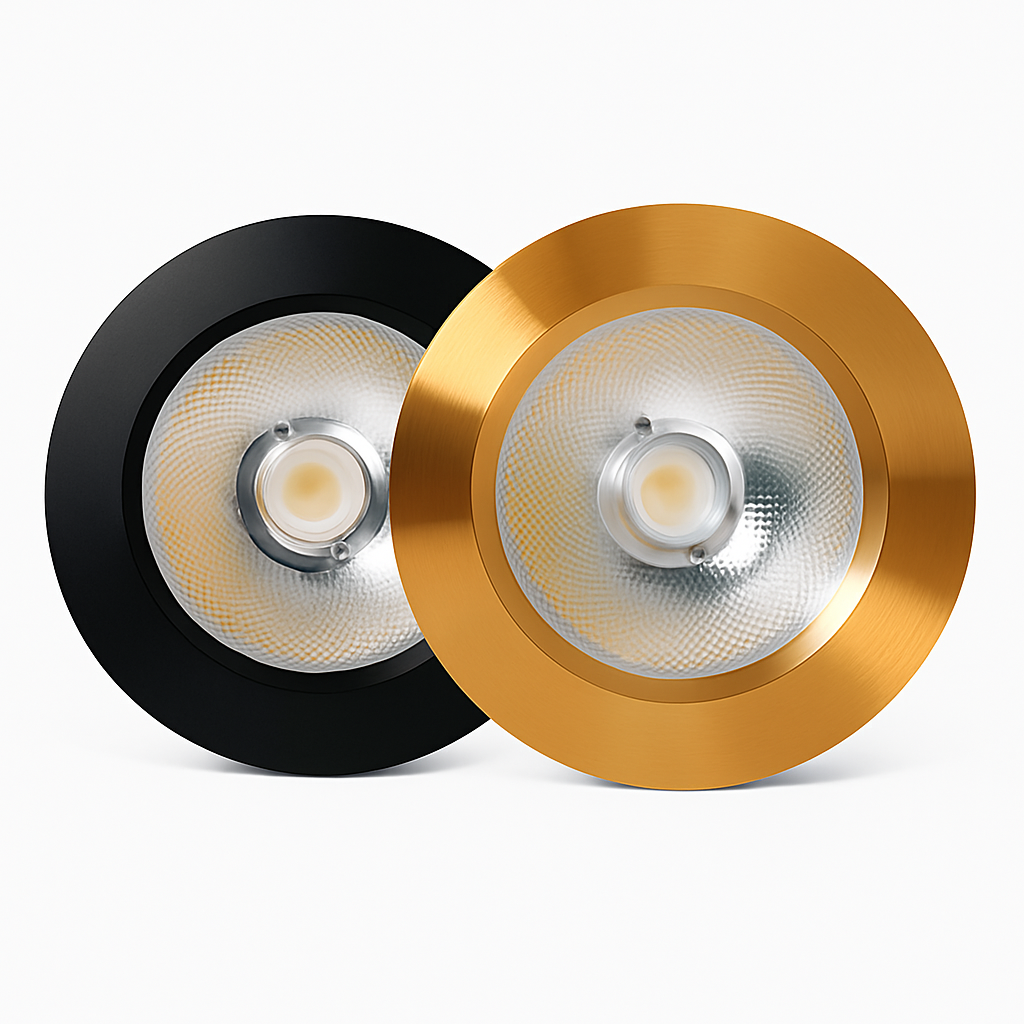 Spot moderne LED extra fin rond en aluminium Delma - vue 4 sur 7