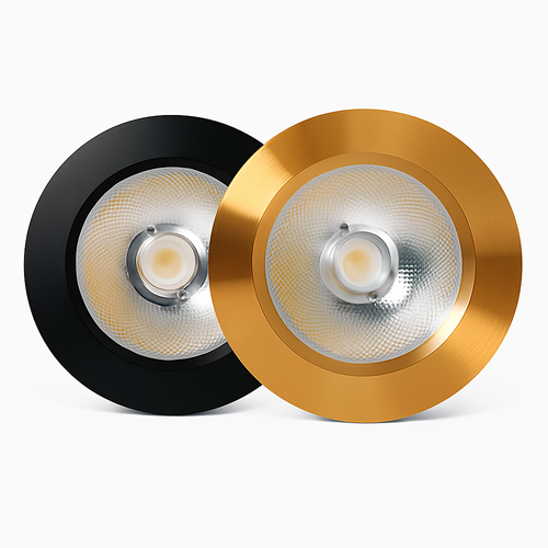 Spot moderne LED extra fin rond en aluminium Delma - vue 4 sur 7